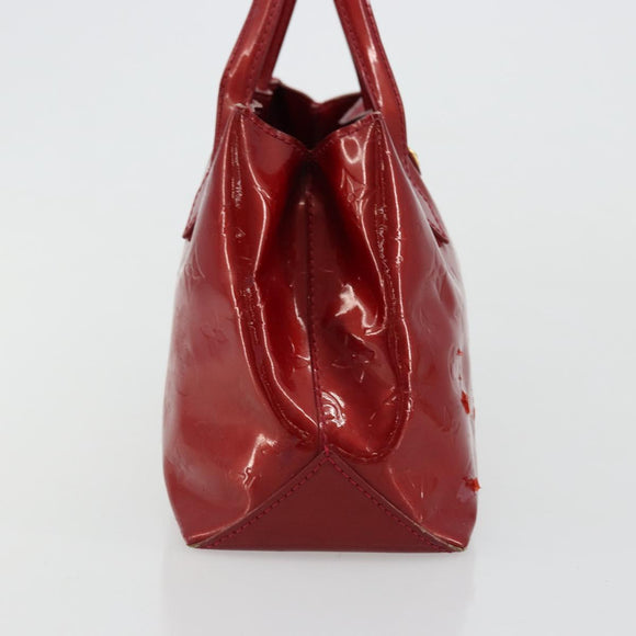LOUIS VUITTON Monogram Vernis Wilshire PM Bag Pomme D'amour M93642 Auth 177241