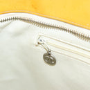 CHANEL Standard Tote Bag Patent leather Yellow CC Auth 177242-20