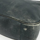 GUCCI Bamboo Shoulder Bag Leather 2way Black Gold Auth 177243-12