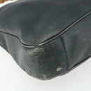 GUCCI Bamboo Shoulder Bag Leather 2way Black Gold Auth 177243-15