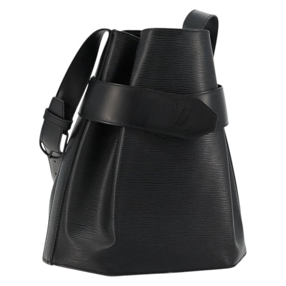 LOUIS VUITTON Epi Sac Depaule GM Shoulder Bag Black M80155 LV Auth 177244