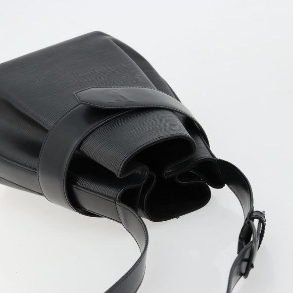 LOUIS VUITTON Epi Sac Depaule GM Shoulder Bag Black M80155 LV Auth 177244
