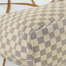 LOUIS VUITTON Damier Azur Neverfull MM Tote Bag N41605 LV Auth 177246-14