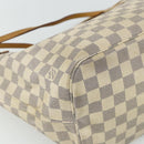 LOUIS VUITTON Damier Azur Neverfull MM Tote Bag N41605 LV Auth 177246-16