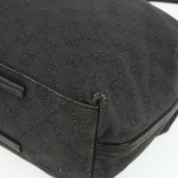 GUCCI GG Canvas Tote Bag Black 101341 Auth 177247