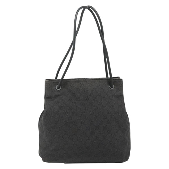 GUCCI GG Canvas Tote Bag Black 101341 Auth 177247
