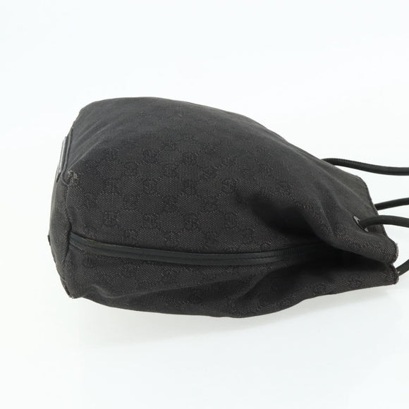GUCCI GG Canvas Tote Bag Black 101341 Auth 177247