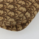 Christian Dior Trotter Canvas Shoulder Bag Brown Gold Auth 177248A-13
