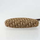 Christian Dior Trotter Canvas Shoulder Bag Brown Gold Auth 177248A-9