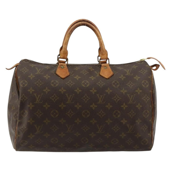 LOUIS VUITTON Monogram Speedy 35 Handtasche M41524 LV Auth 177252