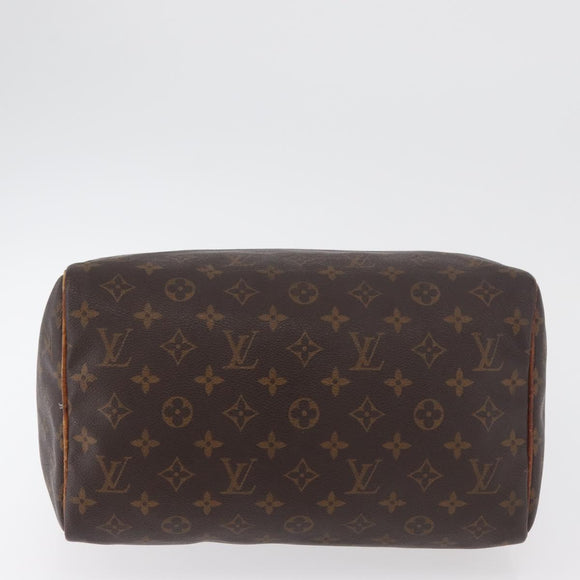 LOUIS VUITTON Monogram Speedy 30 Handtasche M41526 LV Auth 177254