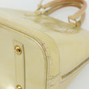 LOUIS VUITTON Monogram Vernis Alma PM Handtas 2way Beige M90170 LV Auth 177260-14