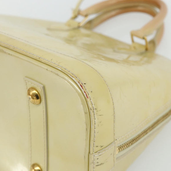 LOUIS VUITTON Monogram Vernis Alma PM Handtas 2way Beige M90170 LV Auth 177260