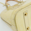 LOUIS VUITTON Monogram Vernis Alma PM Handtas 2way Beige M90170 LV Auth 177260-15