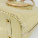 LOUIS VUITTON Monogram Vernis Alma PM Handtas 2way Beige M90170 LV Auth 177260-16