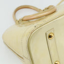 LOUIS VUITTON Monogram Vernis Alma PM Handtas 2way Beige M90170 LV Auth 177260-9