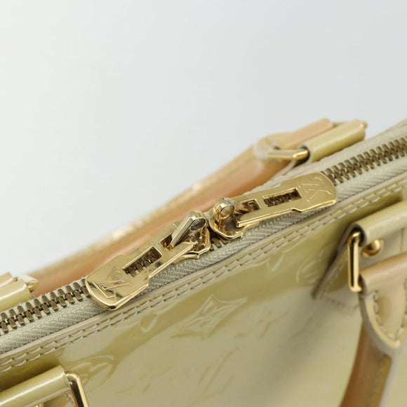 LOUIS VUITTON Monogram Vernis Alma PM Handtas 2way Beige M90170 LV Auth 177260