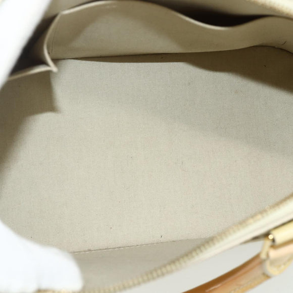 LOUIS VUITTON Monogram Vernis Alma PM Handtas 2way Beige M90170 LV Auth 177260