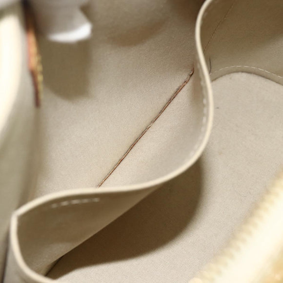 LOUIS VUITTON Monogram Vernis Alma PM Handtas 2way Beige M90170 LV Auth 177260