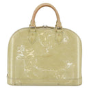 LOUIS VUITTON Monogram Vernis Alma PM Handtas 2way Beige M90170 LV Auth 177260-2