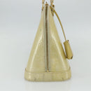 LOUIS VUITTON Monogram Vernis Alma PM Handtas 2way Beige M90170 LV Auth 177260-3