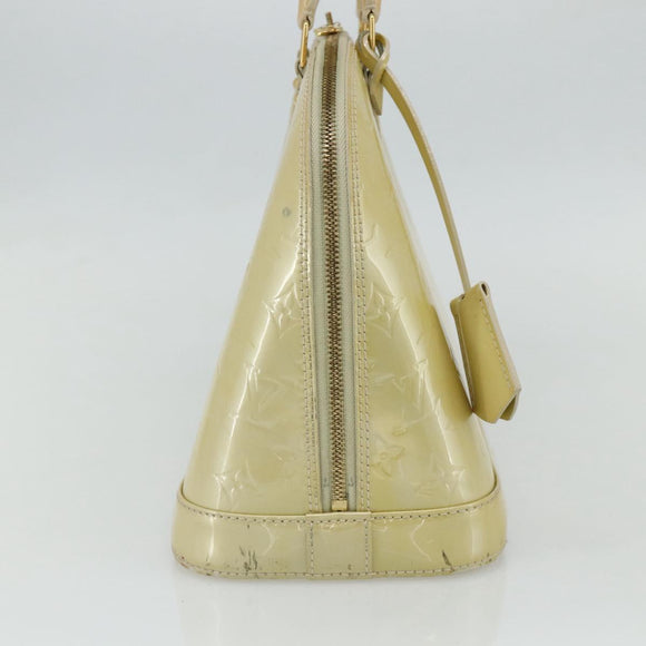 LOUIS VUITTON Monogram Vernis Alma PM Handtas 2way Beige M90170 LV Auth 177260