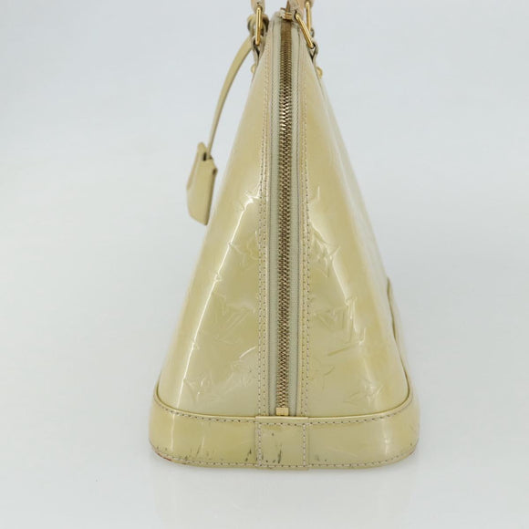 LOUIS VUITTON Monogram Vernis Alma PM Handtas 2way Beige M90170 LV Auth 177260