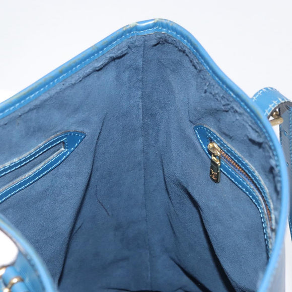 LOUIS VUITTON Epi Bucket GM Shoulder Bag SPO Blue LV Auth 177263