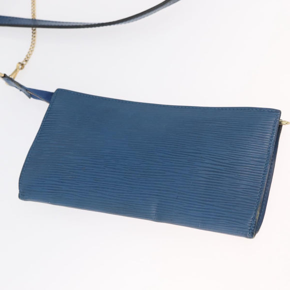 LOUIS VUITTON Epi Bucket GM Shoulder Bag SPO Blue LV Auth 177263