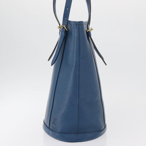 LOUIS VUITTON Epi Bucket GM Shoulder Bag SPO Blue LV Auth 177263
