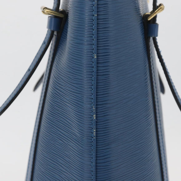 LOUIS VUITTON Epi Bucket GM Shoulder Bag SPO Blue LV Auth 177263