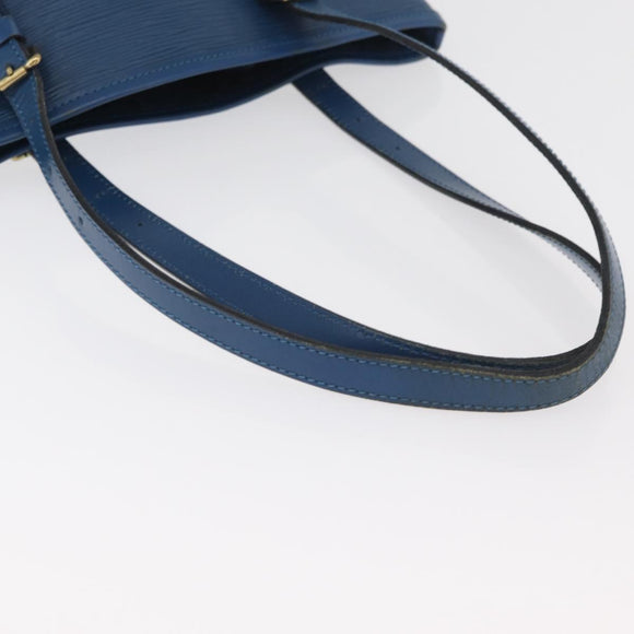 LOUIS VUITTON Epi Bucket GM Shoulder Bag SPO Blue LV Auth 177263