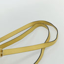 CELINE Backpack Leather Yellow Gold Auth 177264-14