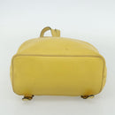 CELINE Backpack Leather Yellow Gold Auth 177264-5