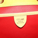 CELINE Backpack Leather Yellow Gold Auth 177264-18