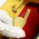 CELINE Backpack Leather Yellow Gold Auth 177264-12
