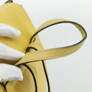 CELINE Backpack Leather Yellow Gold Auth 177264-7