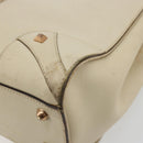 GUCCI GG Canvas Hand Bag Leather Beige Gold 120895 Auth 177265-15