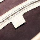 GUCCI GG Canvas Hand Bag Leather Beige Gold 120895 Auth 177265-17