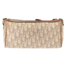 Christian Dior Trotter Canvas Romantic Schoudertas PVC Beige Zilver Auth 177266-2