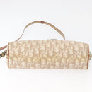 Christian Dior Trotter Canvas Romantic Schoudertas PVC Beige Zilver Auth 177266-5