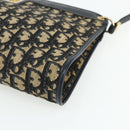 Christian Dior Trotter Canvas Shoulder Bag Navy Gold Auth 177267A-9
