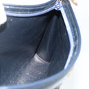 Christian Dior Trotter Canvas Shoulder Bag Navy Gold Auth 177267A-17