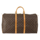 LOUIS VUITTON Monogram Keepall 55 Boston Bag M41424 LV Auth 177268A-2