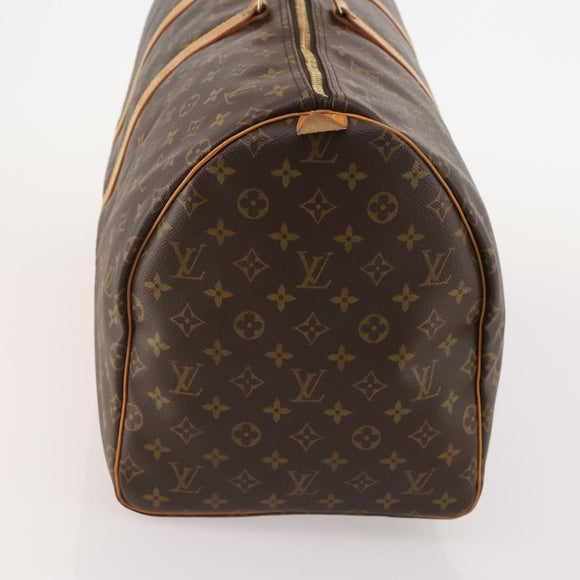 LOUIS VUITTON Monogram Keepall 55 Boston Bag M41424 LV Auth 177268A