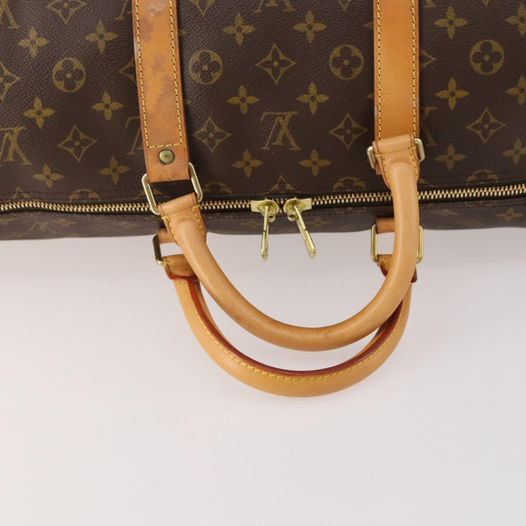 LOUIS VUITTON Monogram Keepall 55 Boston Bag M41424 LV Auth 177268A