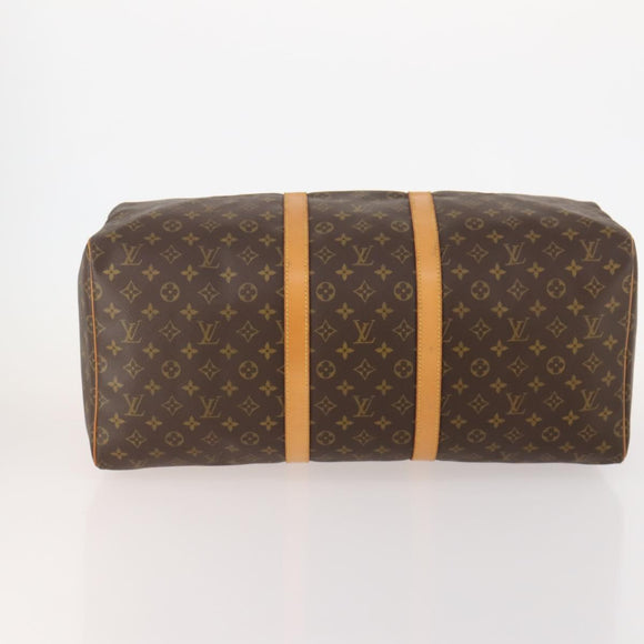 LOUIS VUITTON Monogram Keepall 55 Boston Bag M41424 LV Auth 177268A