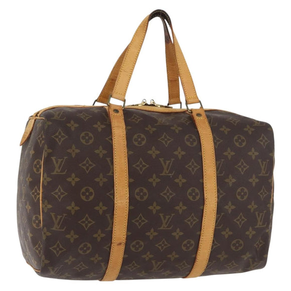 LOUIS VUITTON Monogram Sac Souple 35 Boston Bag M41626 LV Auth 177270