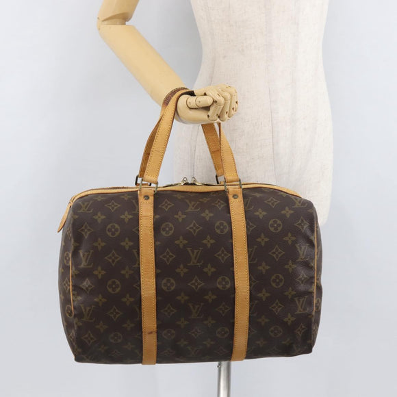 LOUIS VUITTON Monogram Sac Souple 35 Boston Bag M41626 LV Auth 177270