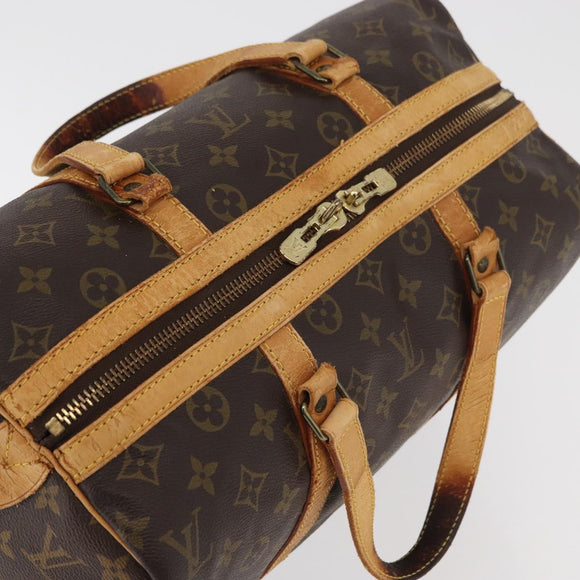 LOUIS VUITTON Monogram Sac Souple 35 Boston Bag M41626 LV Auth 177270